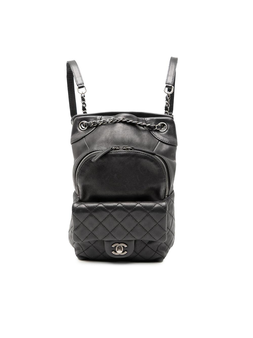 Chanel Drawstring Cc Flap Backpack #376161C23B